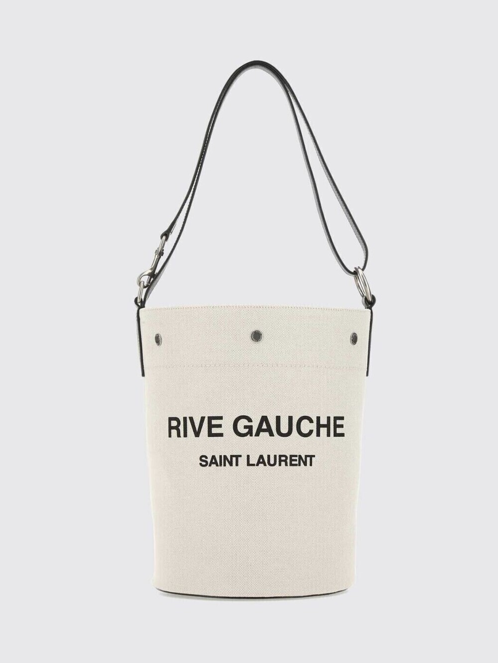 Saint Laurent Uptown Leather Briefcase Beige Tan